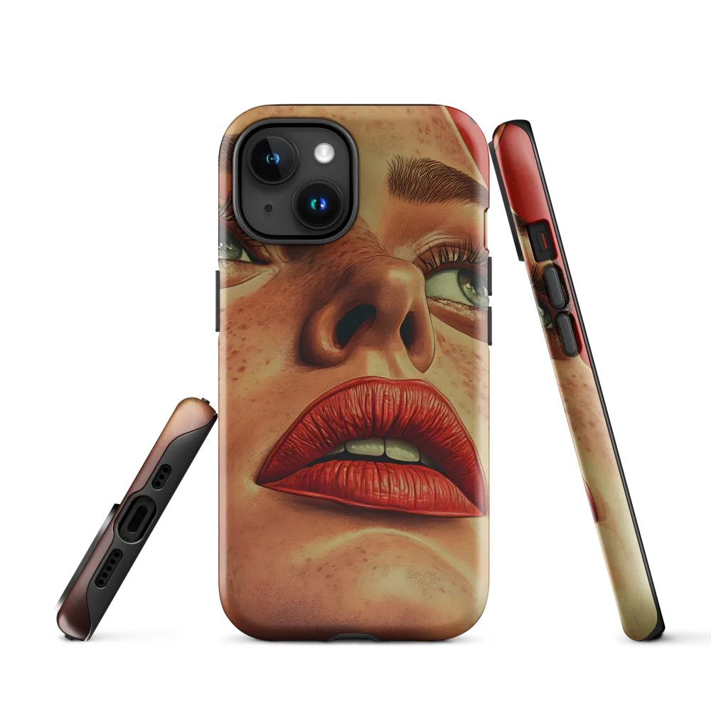 Red Intensity: A Portrait of Elegance