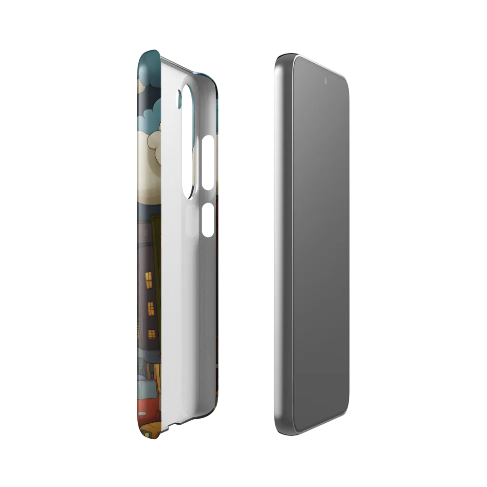 Urban Symphony: A City Awakens at Dusk | Phone Case |  S23 | Snap Case | Glossy