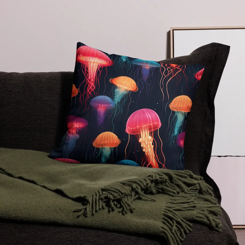 Ethereal Dance of Jellyfish | Pillow & Pillow Case | Multiple Sizes