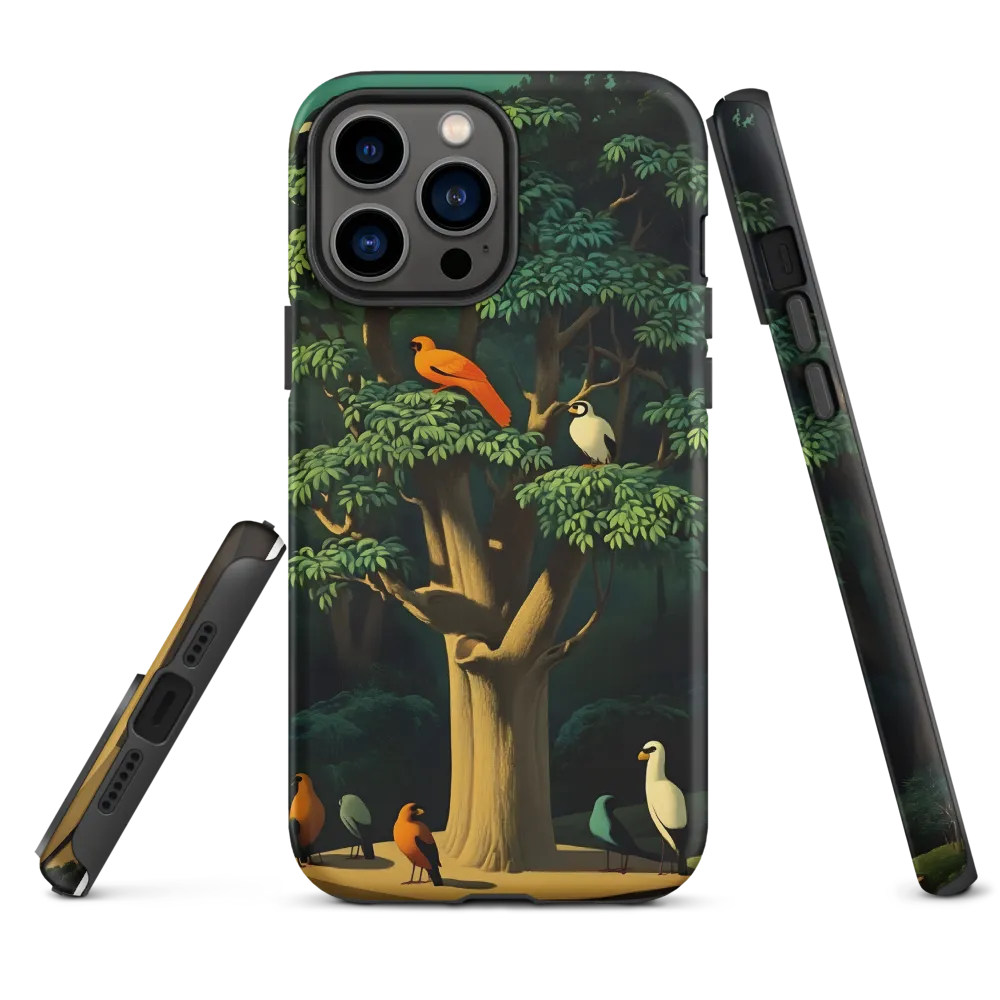 Harmony in Color: A Surreal Bird Symphony