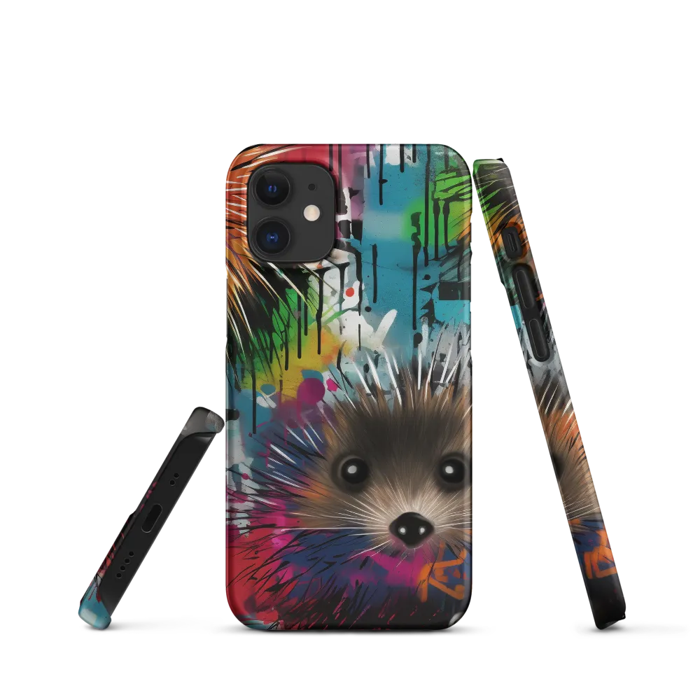 Whimsical Hedgehogs in a Kaleidoscopic Wonderland | Phone Case |  12 Mini | Snap Case | Matte