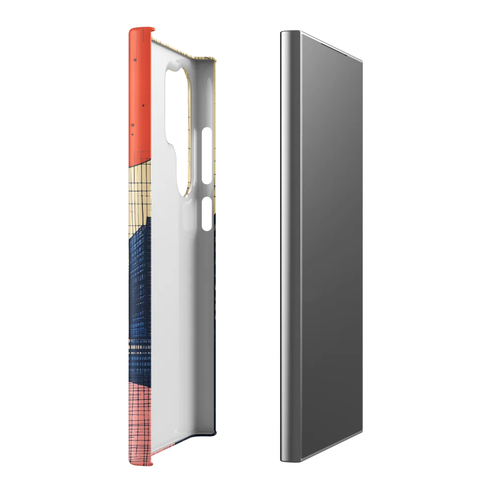 Urban Echoes: A Minimalist Cityscape | Phone Case |  S24 Ultra | Snap Case | Matte