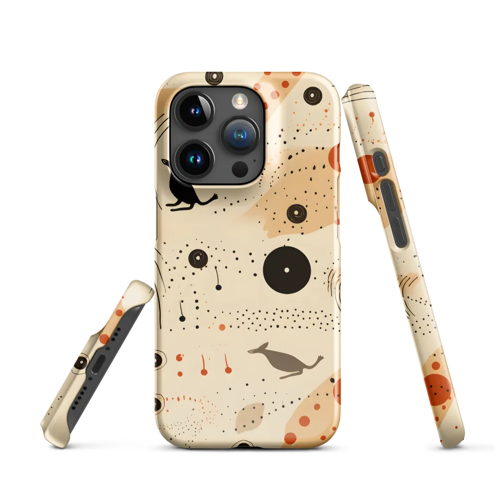 Playful Patterns in Earth Tones | Phone Case |  15 Pro | Snap Case | Glossy