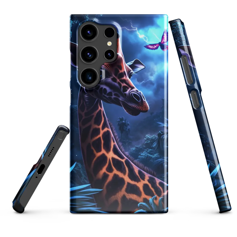 Mystical Giraffe in Twilight Jungle
