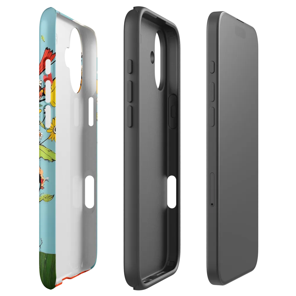 Whimsical Bloom | Phone Case |  16 Plus | Tough Case | Matte