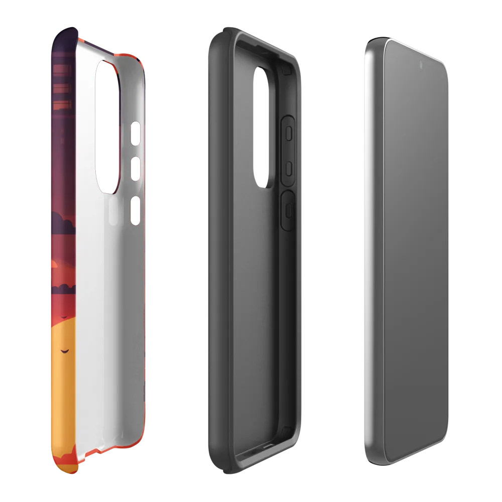 Urban Dusk: A Symphony of Cityscapes | Phone Case |  S23 Plus | Tough Case | Matte