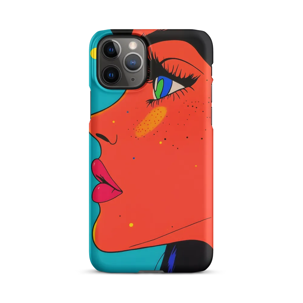 Vibrant Feminine Profile in Pop Art