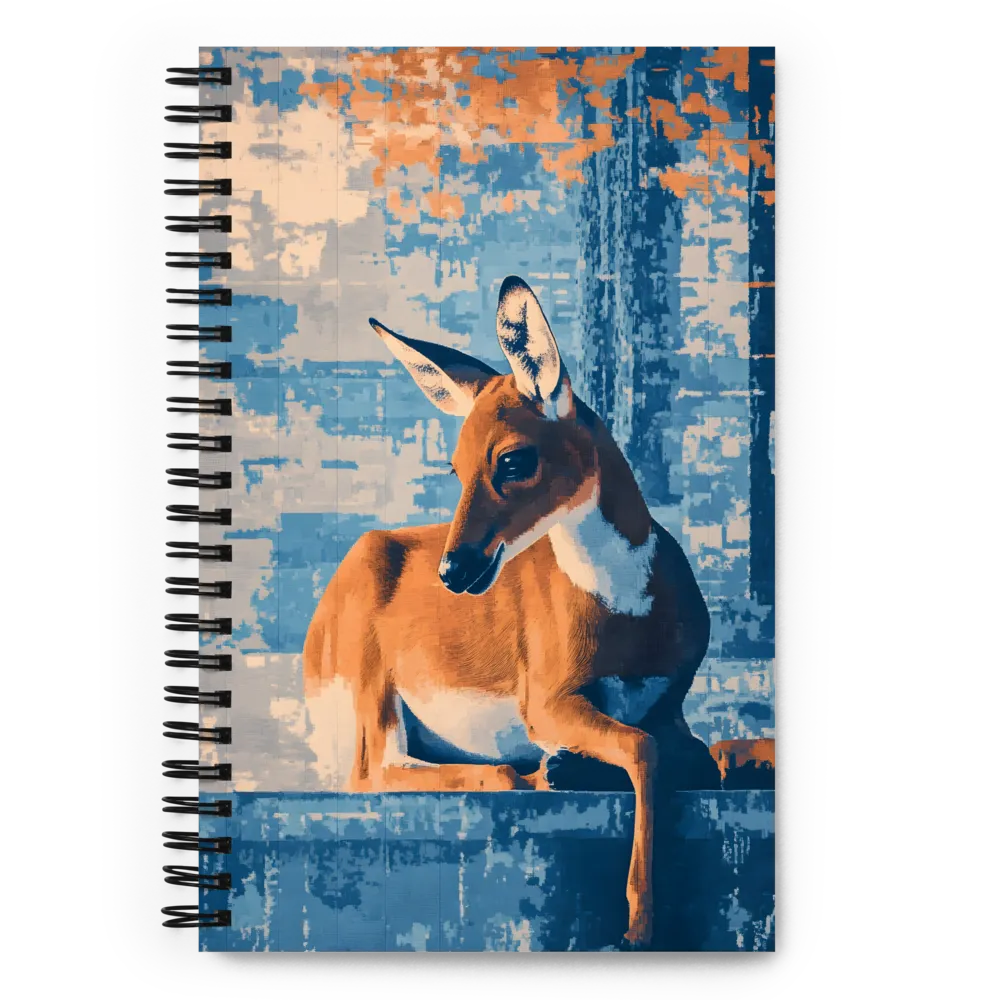 Serenity in Color: The Reclining Deer | Spiral Notebook