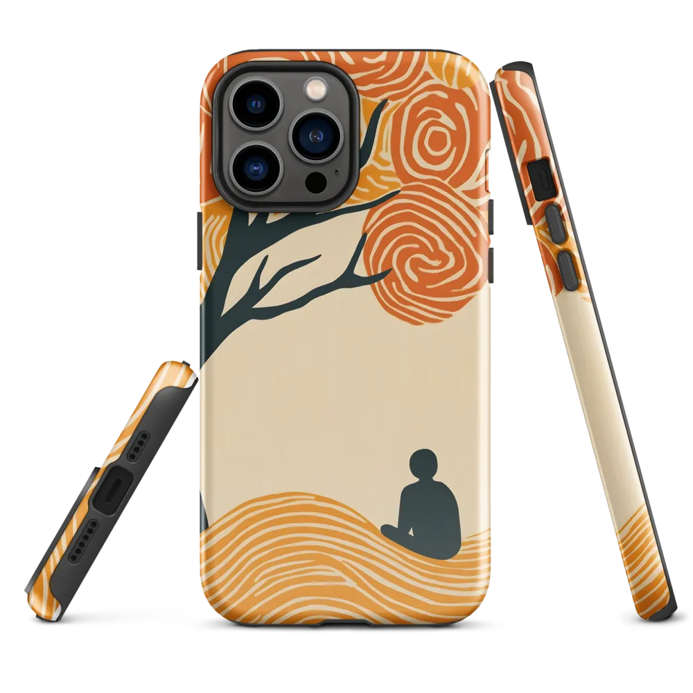 Silent Reflections under Swirling Leaves