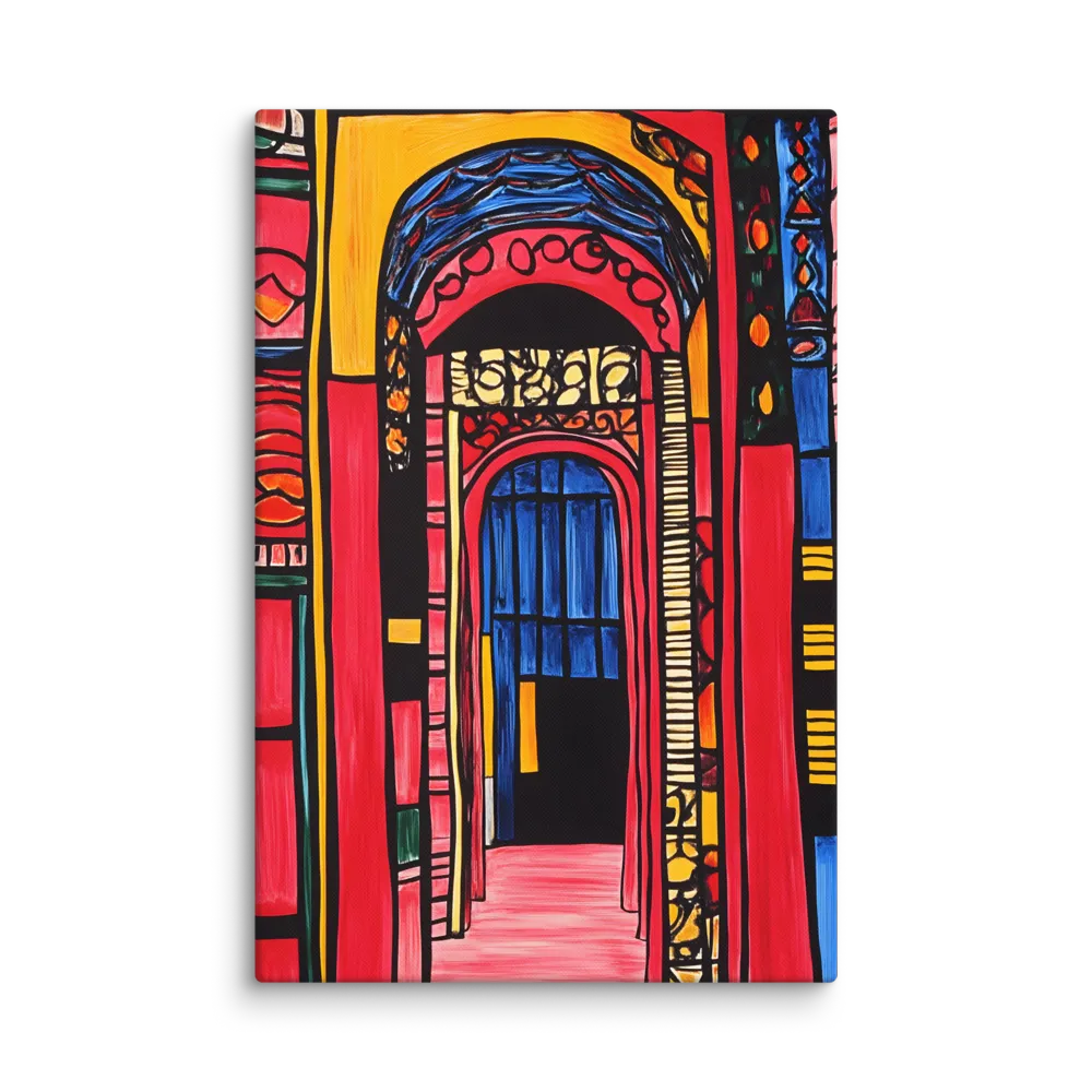 Vibrant Stained Archway 
 Canvas | 32″x 48″