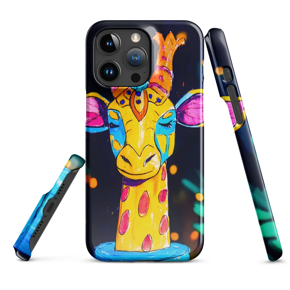 Whimsical Giraffe in Vibrant Colors