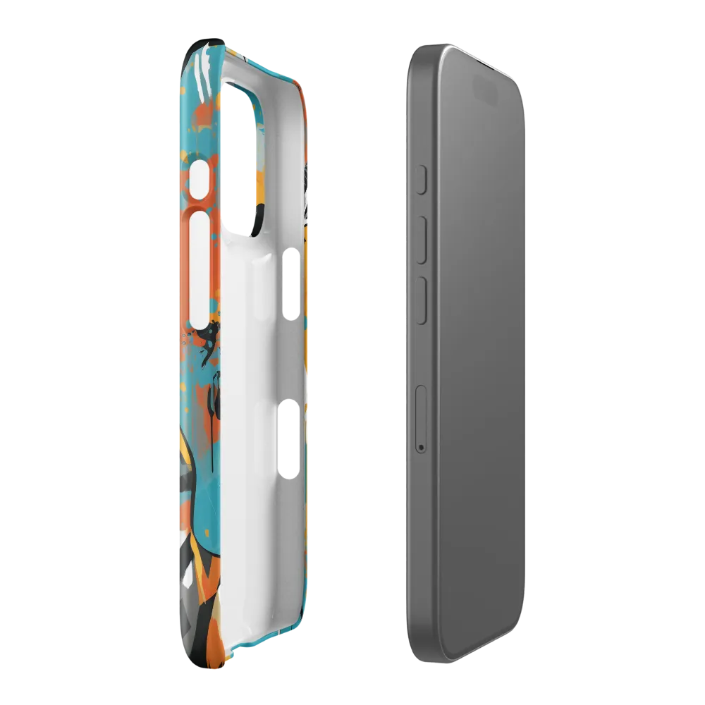 Dynamic Antelope in Vivid Abstract