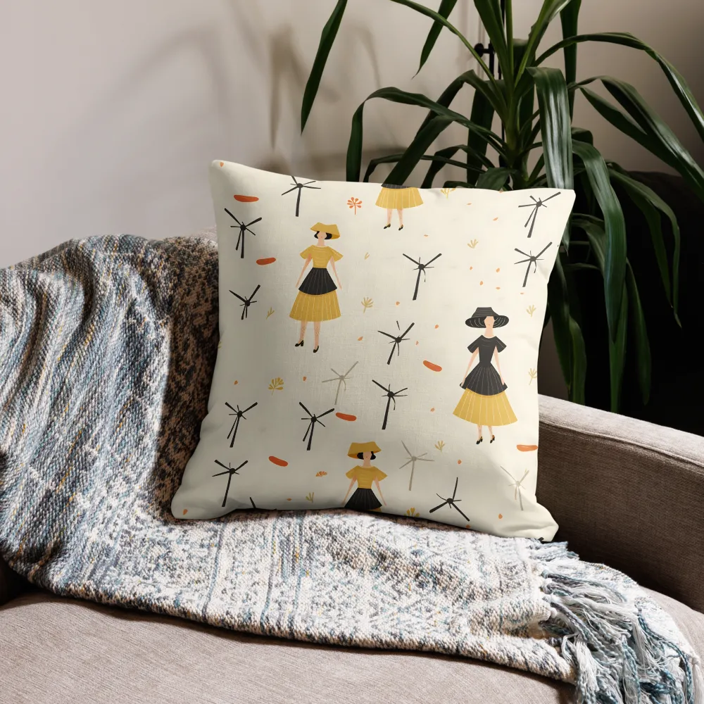 Whimsical Windmill Fashion | Pillow & Pillow Case | Multiple Sizes