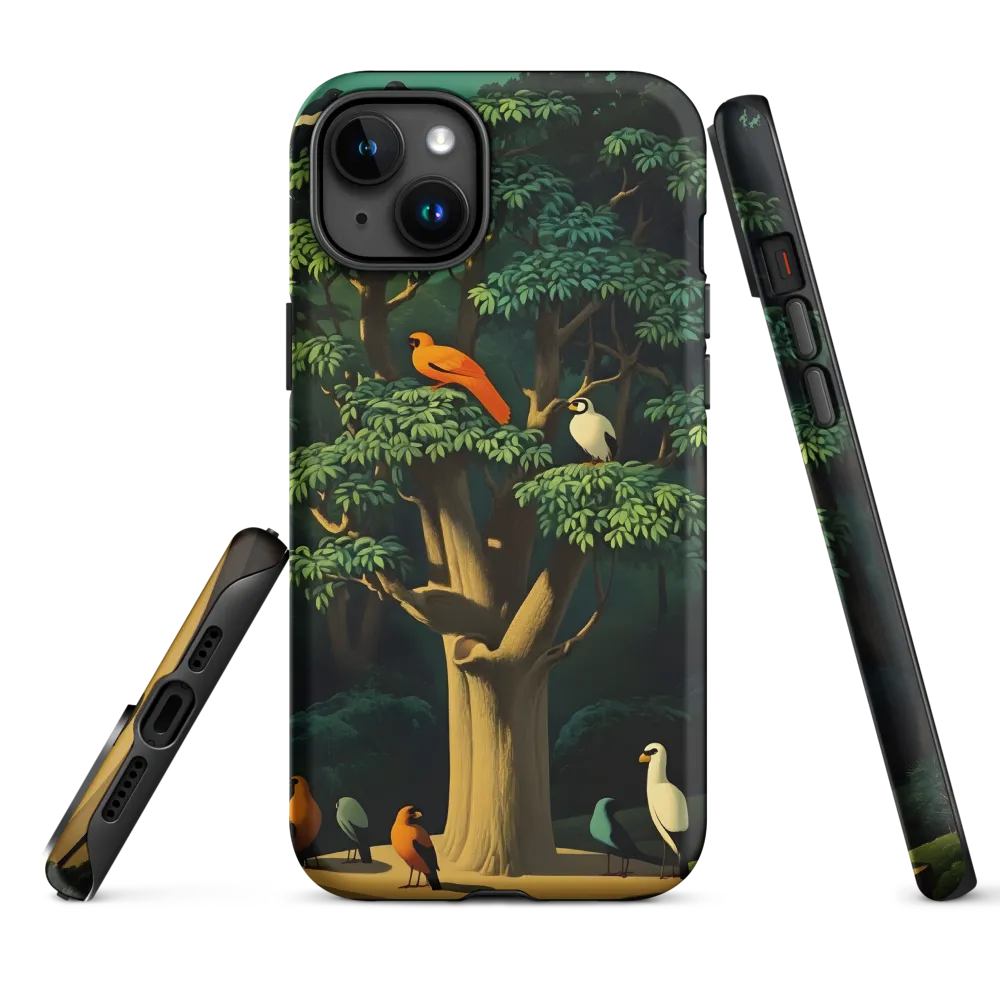 Harmony in Color: A Surreal Bird Symphony