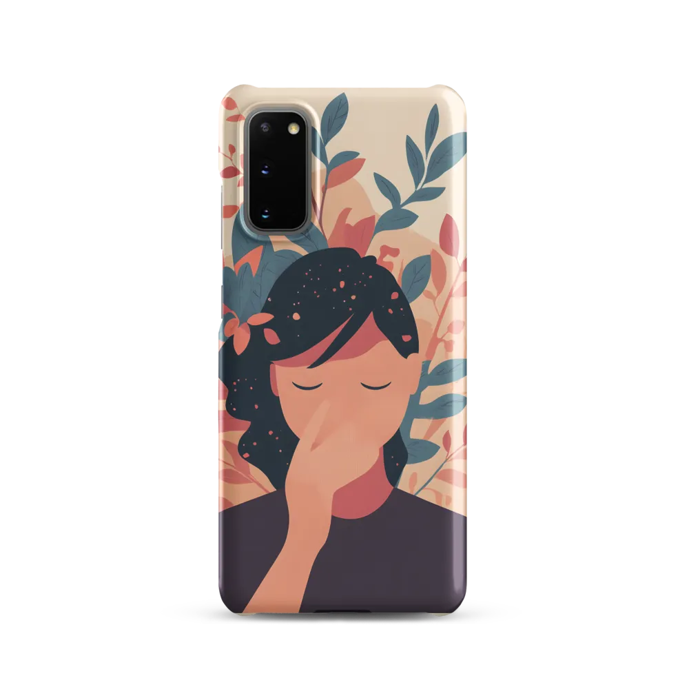 Whispers of Nature: A Serene Contemplation | Phone Case |  S20 | Snap Case | Matte