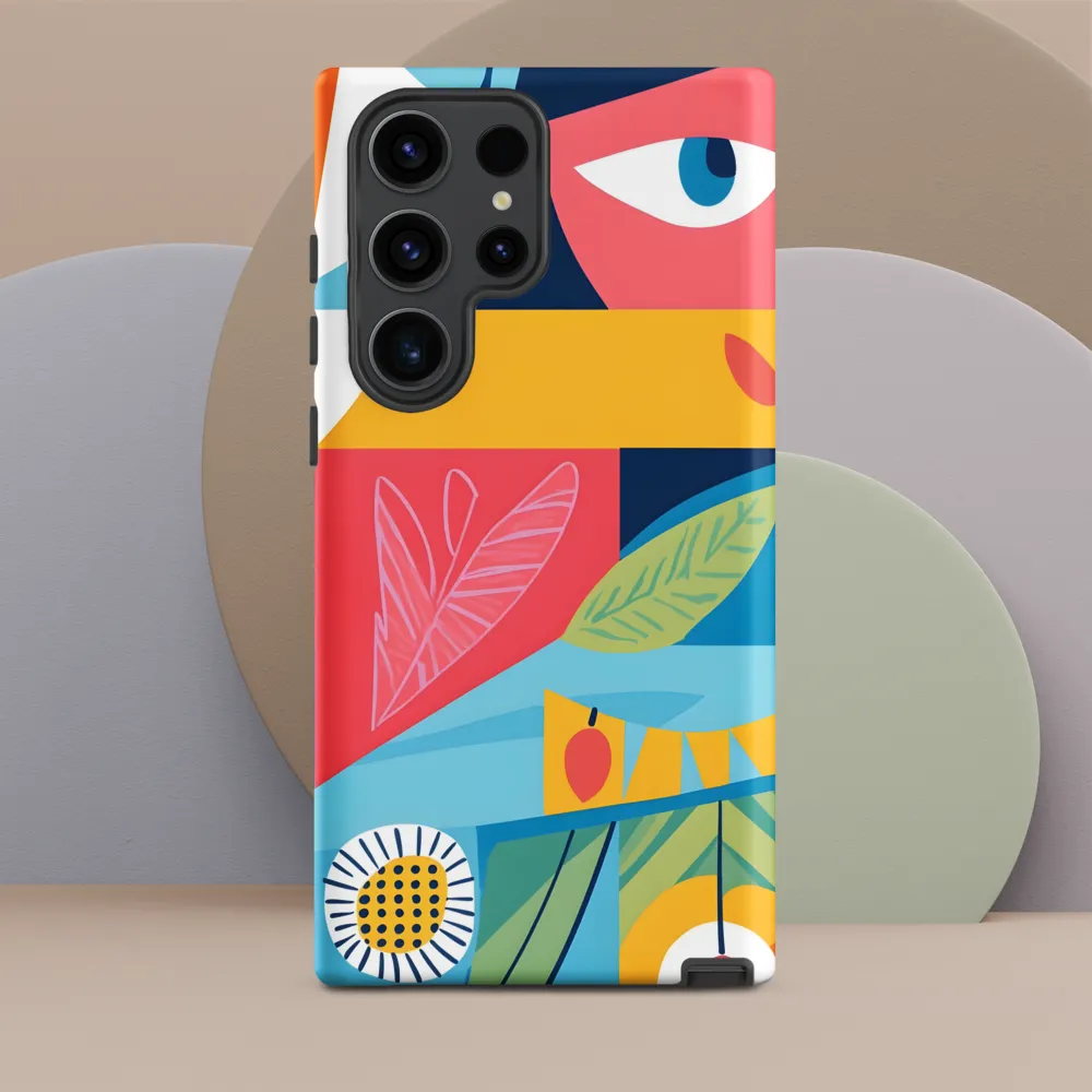 Vibrant Geometric Visage