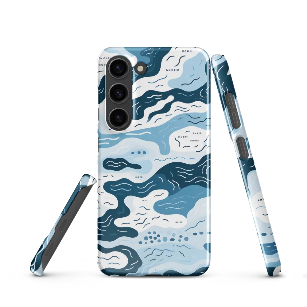 Flowing Waters: An Abstract Journey | Phone Case |  S23 | Snap Case | Glossy