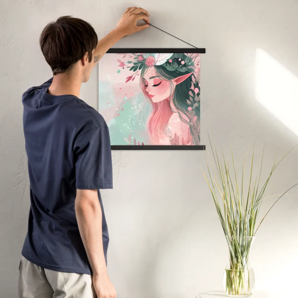 Whispers of Nature | Poster With Black Wood Hanger | 18″×18″