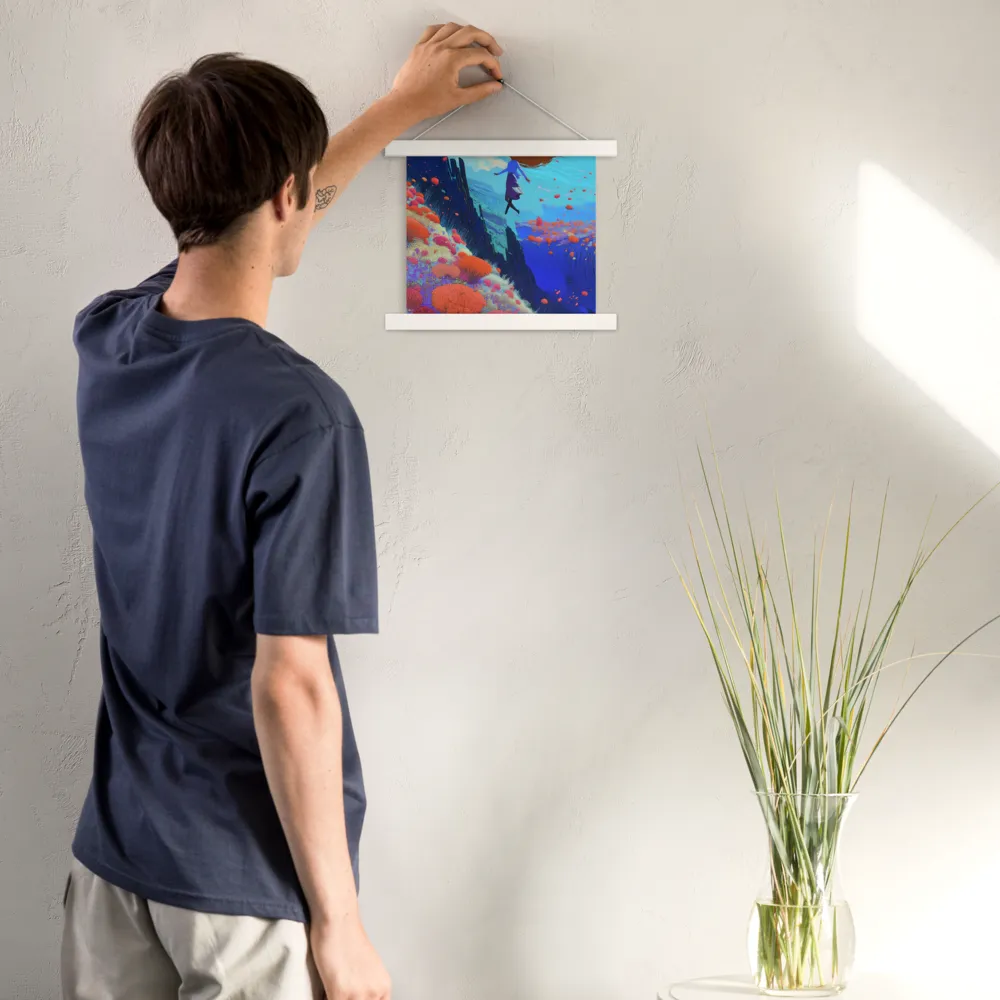 Whispers of Freedom | Poster With White Wood Hanger | 10″×10″