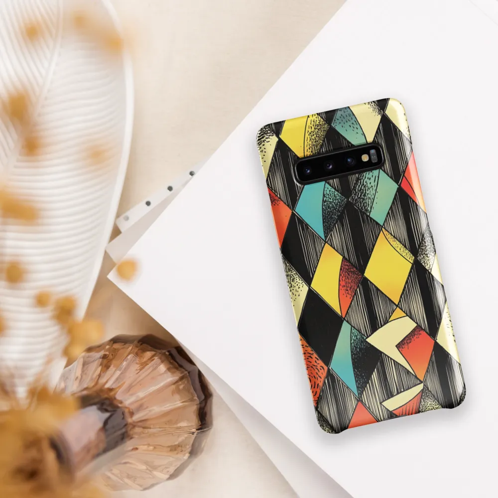 Dynamic Geometric Abstraction | Phone Case |  S10 Plus | Snap Case | Glossy