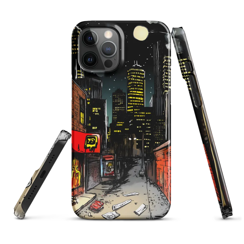 Nocturnal Cityscape: The Hidden Alley | Phone Case |  12 Pro Max | Snap Case | Glossy