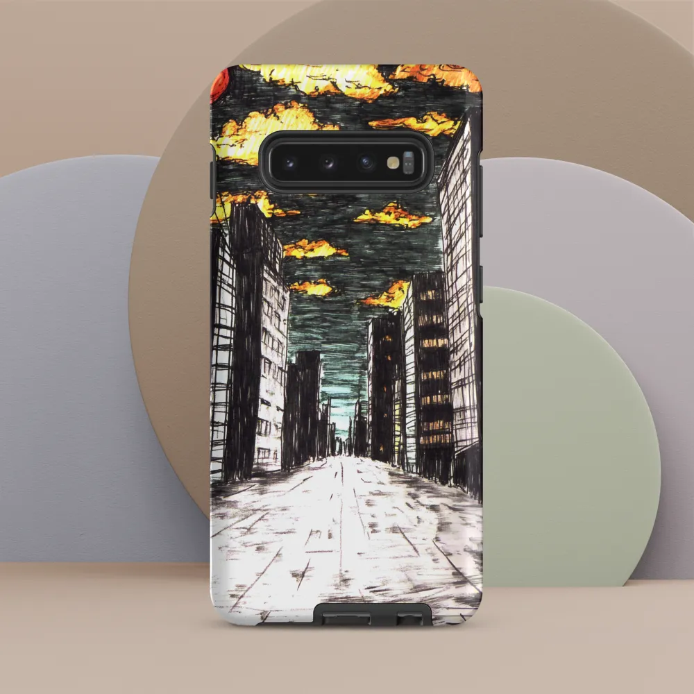 Eclipsed Cityscape