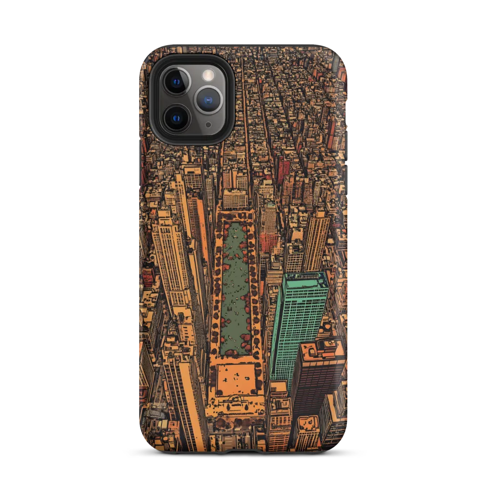 Urban Oasis: Aerial View of City Life
