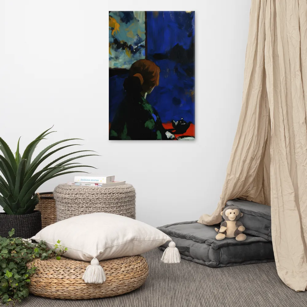 Contemplation Under the Night Sky | Canvas | 24″×36″