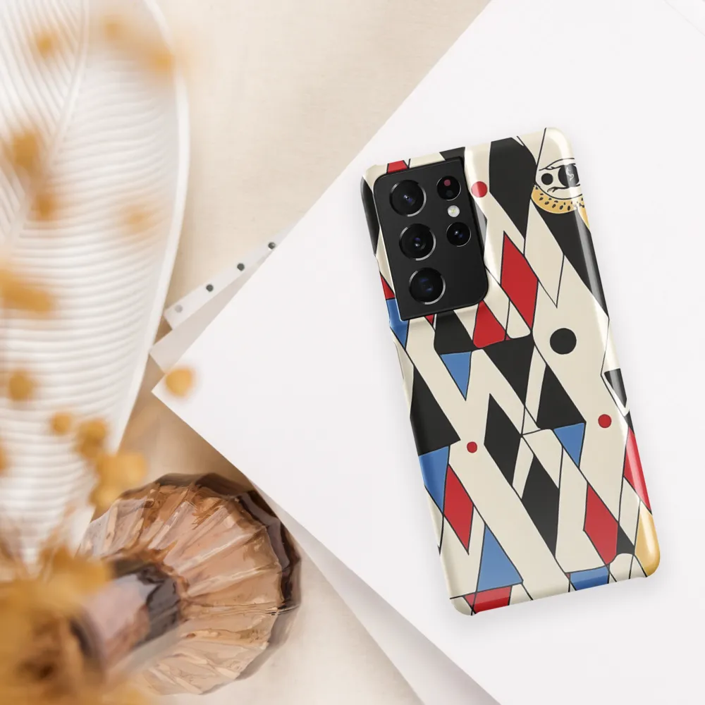 Dynamic Geometric Symphony | Phone Case |  S21 Ultra | Snap Case | Glossy