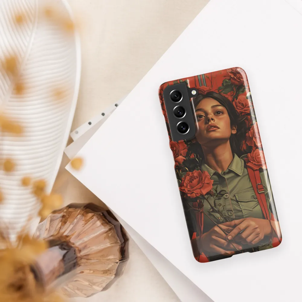 Harmony and Strength: A Portrait Among Roses