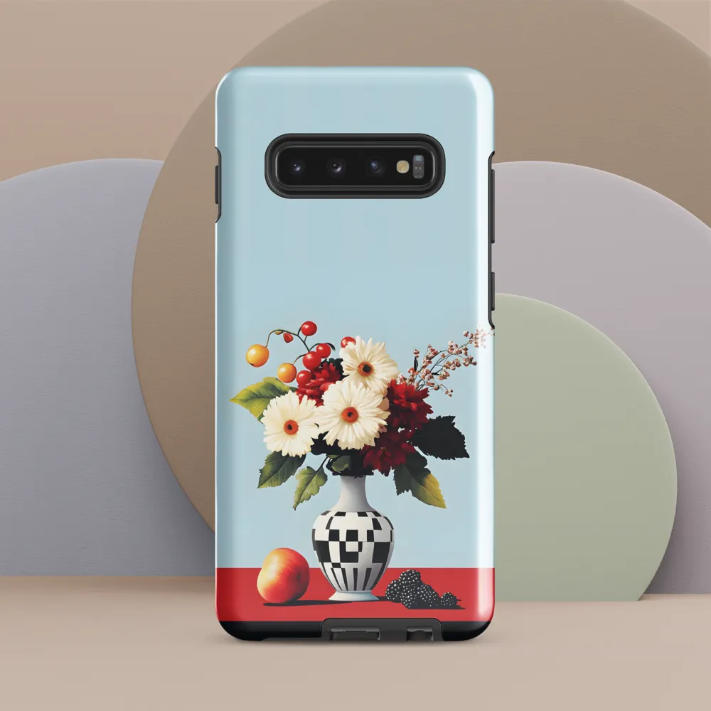 Floral Symphony: A Modern Still Life | Phone Case |  S10 Plus | Tough Case | Glossy