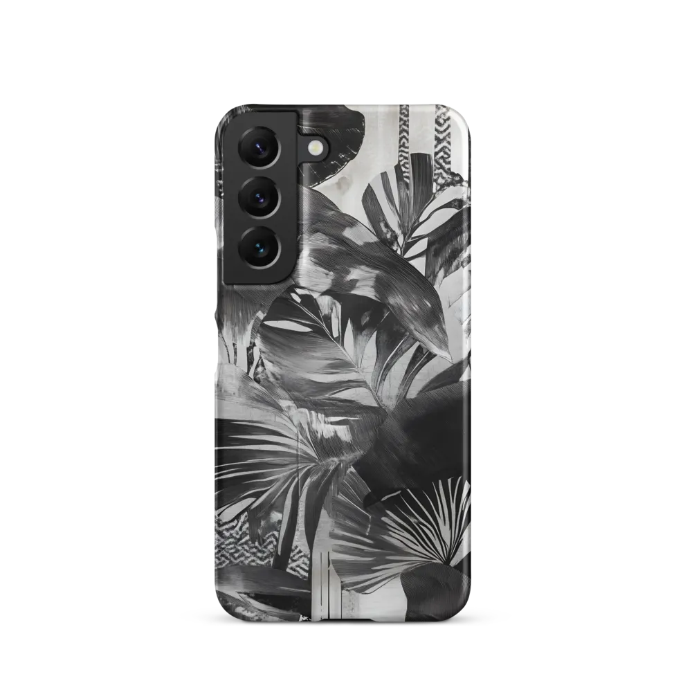Monochrome Serenity in Tropical Foliage