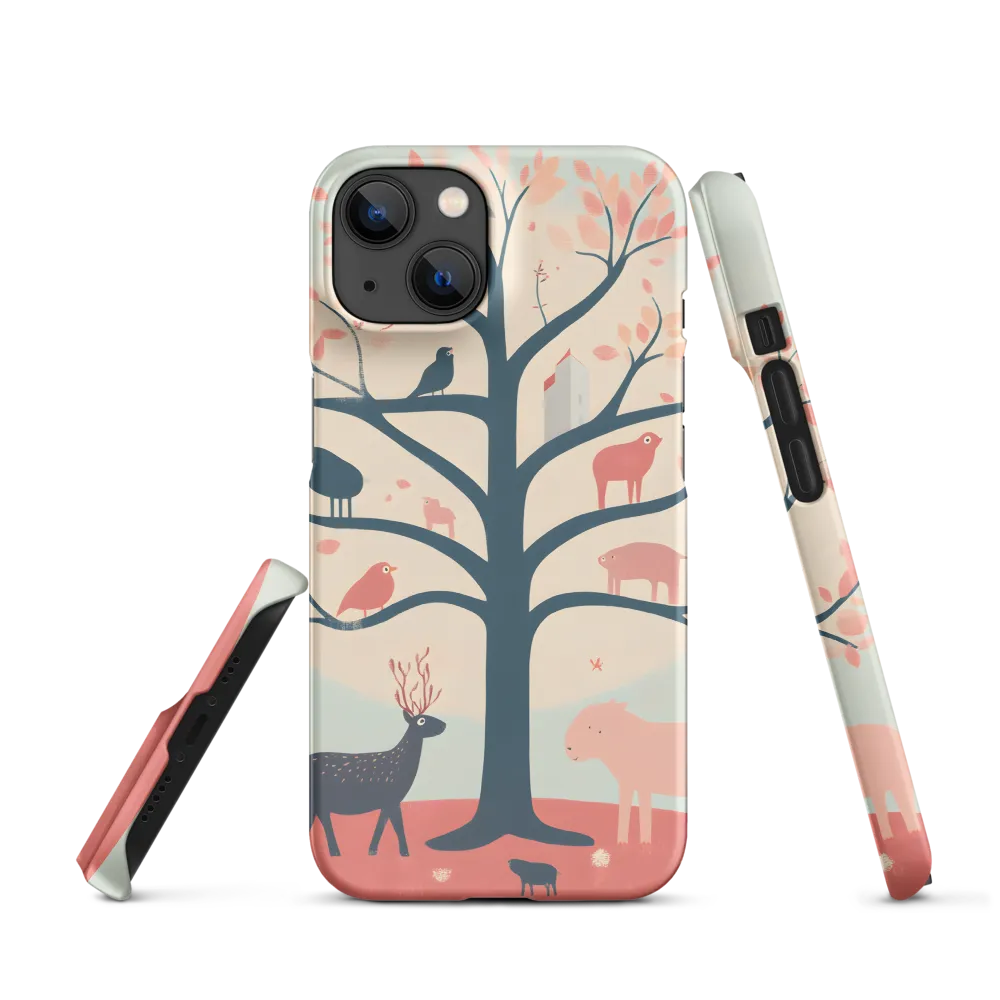 Whimsical Tree with Playful Creatures
