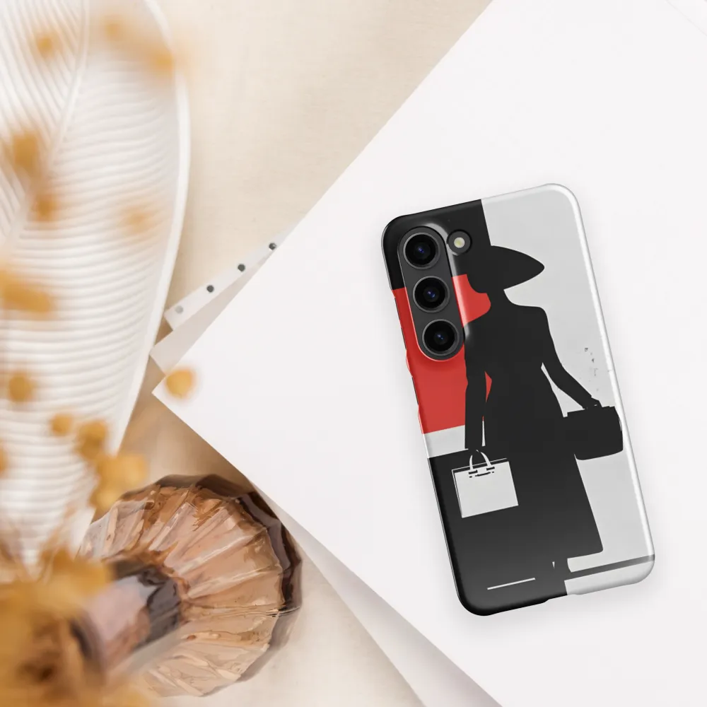 Silhouette of Elegance | Phone Case |  S23 | Snap Case | Glossy