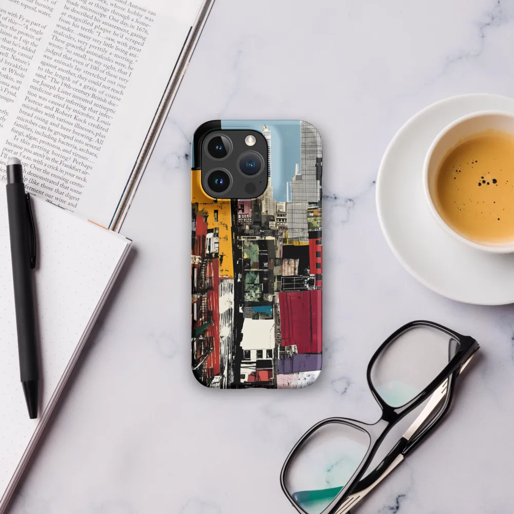 Urban Collage: A Vivid Cityscape | Phone Case |  16 Pro | Snap Case | Matte