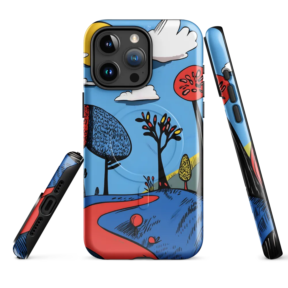 A Playful Journey Through Whimsical Woods | Phone Case |  15 Pro Max | MagSafe® Tough Case | Glossy