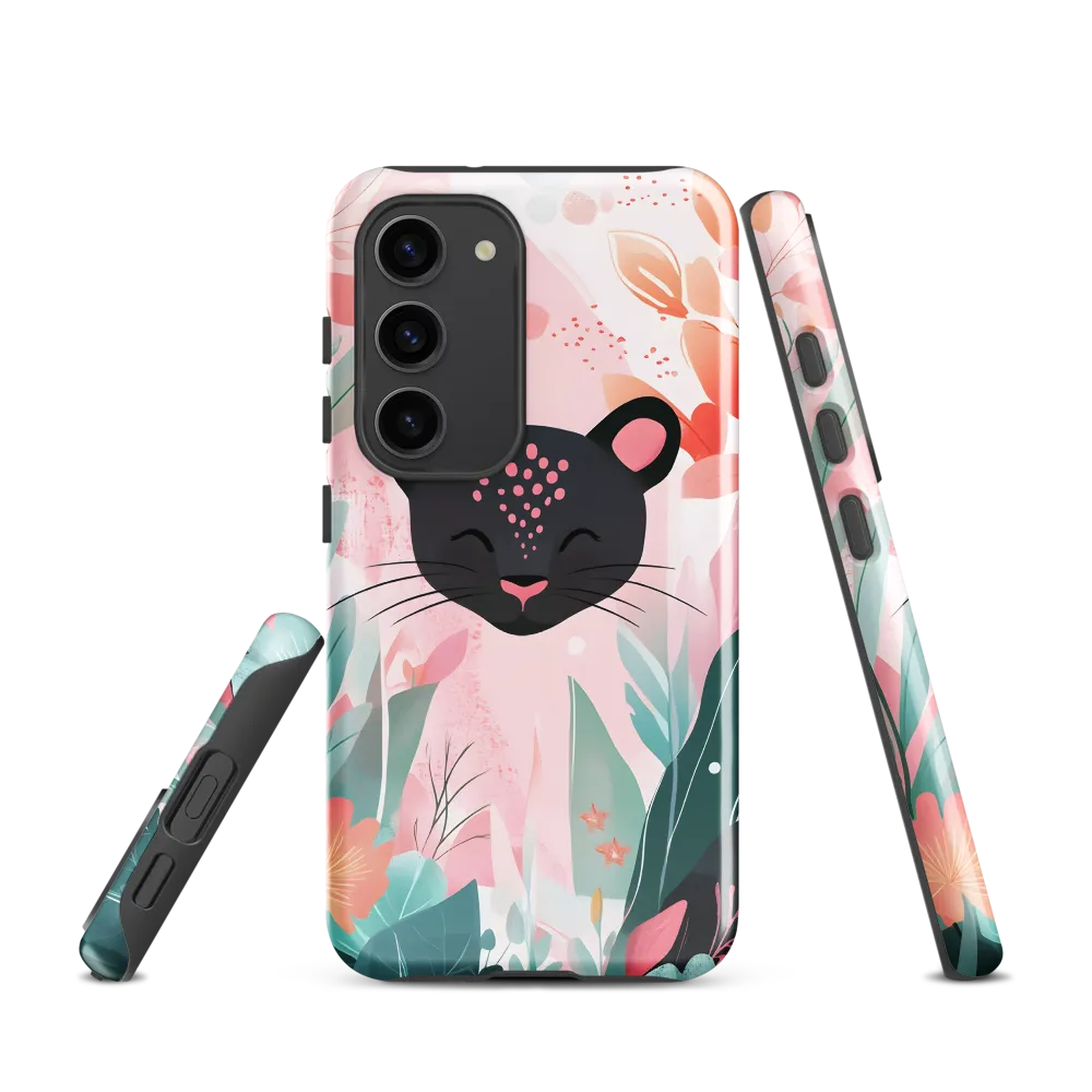 Whimsical Panther in Bloom