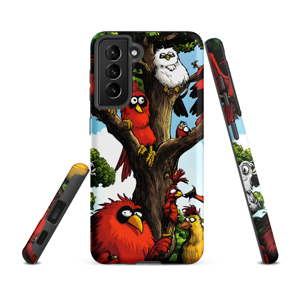 Whimsical Avian Gathering
