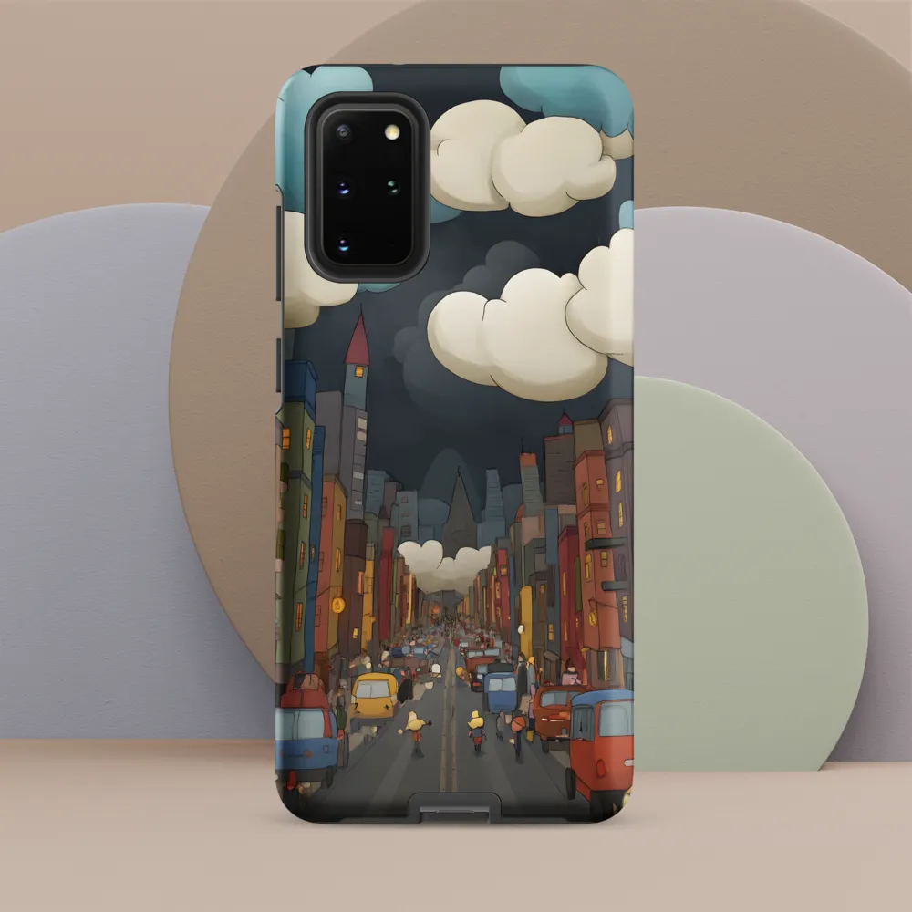 Urban Symphony: A City Awakens at Dusk | Phone Case |  S20 Plus | Tough Case | Matte