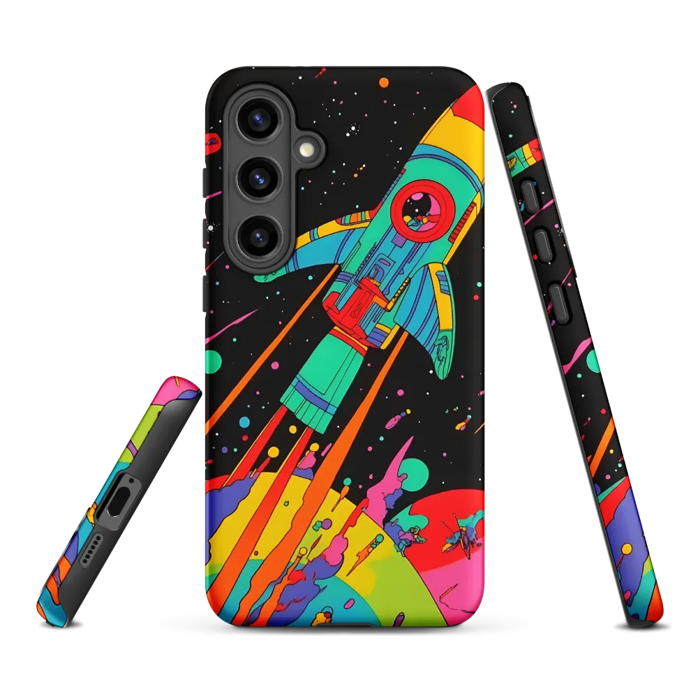 Cosmic Voyage: The Neon Lift-Off
