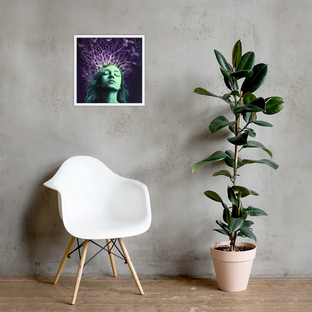 Whispers of Freedom | Poster with White Frame | 18″×18″