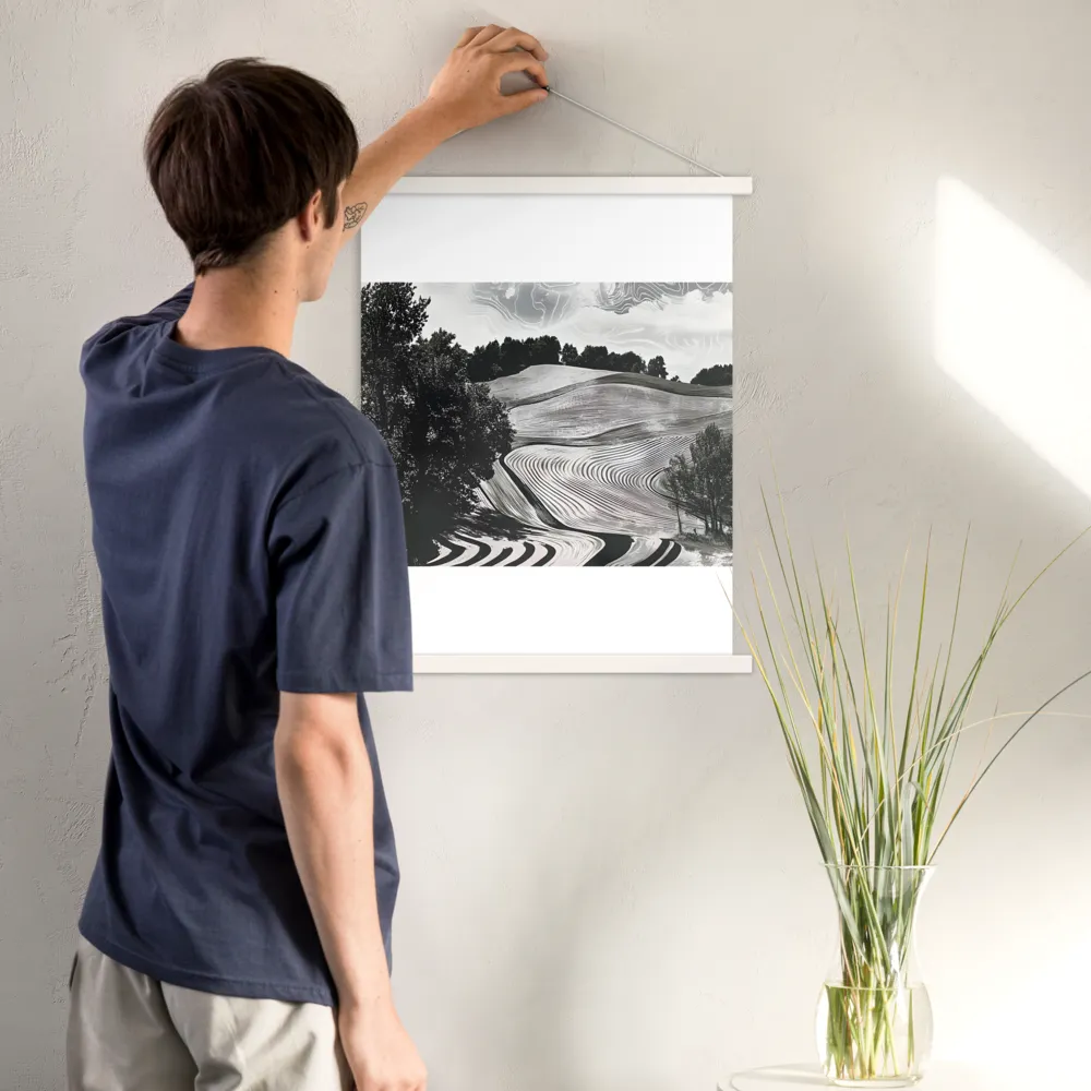 Fields of Serenity | Poster With White Wood Hanger | 18″×24″