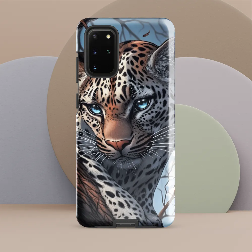 Silent Vigil: The Enigmatic Leopard | Phone Case |  S20 Plus | Tough Case | Glossy