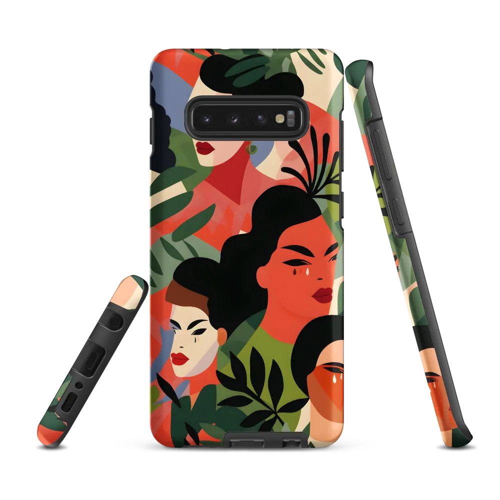Harmony of Nature and Femininity | Phone Case |  S10 Plus | Tough Case | Matte