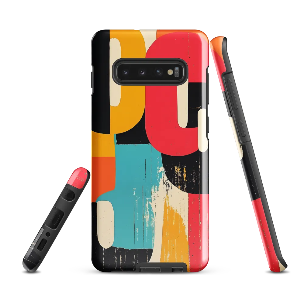 Colorful Curves: Numbers in Harmony | Phone Case |  S10 Plus | Tough Case | Glossy