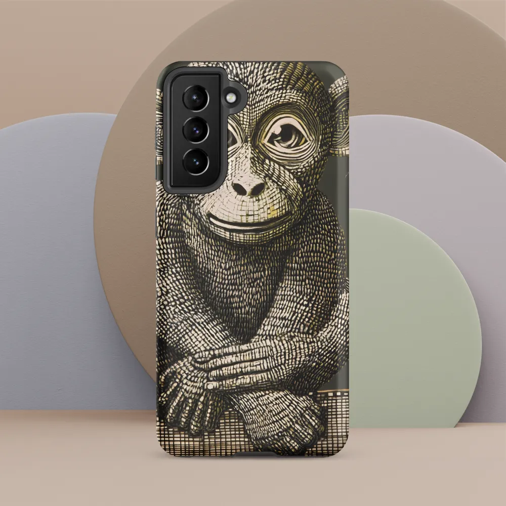Intricate Primate Portrait | Phone Case |  S21 | Tough Case | Matte