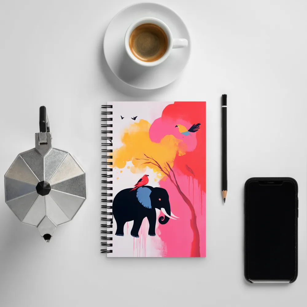 Whimsical Elephant | Spiral Notebook