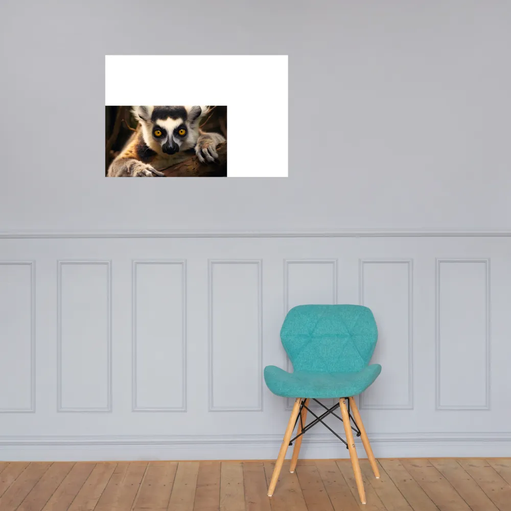 The Watchful Lemur | Art Print