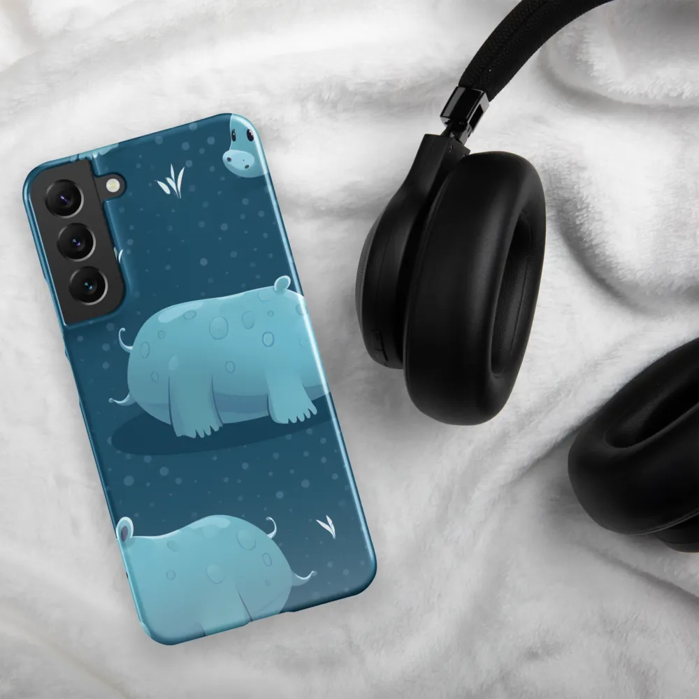 Whimsical Hippo Play | Phone Case |  S22 Plus | Snap Case | Glossy