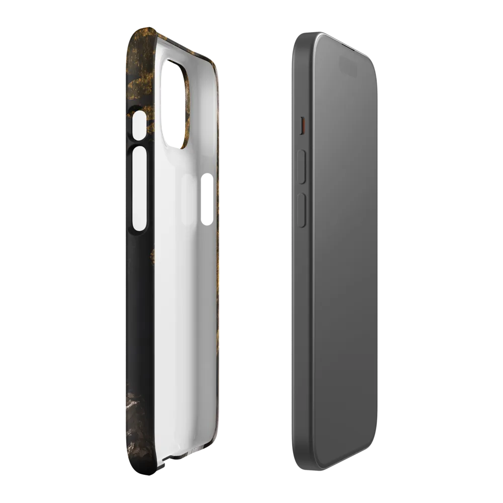 Golden Elegance: A Modern Profile Portrait